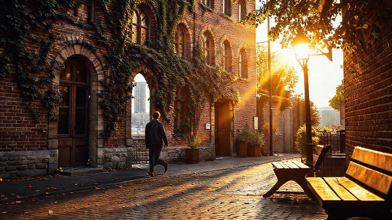 Luz dorada dibuja quietud en la ciudad