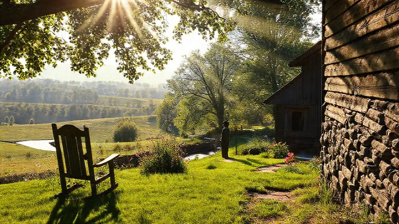 Paz rural, luz y quietud