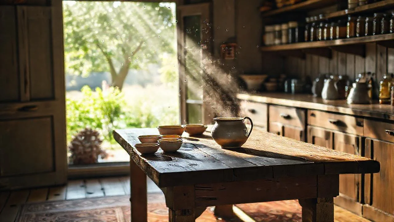 Una cocina cálida, luminosa y tradicional