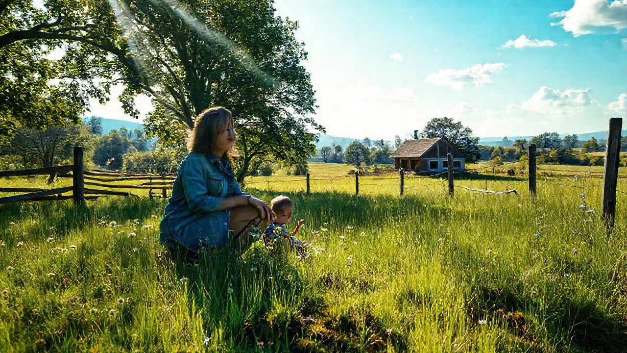 Tranquilidad rural en luz suave