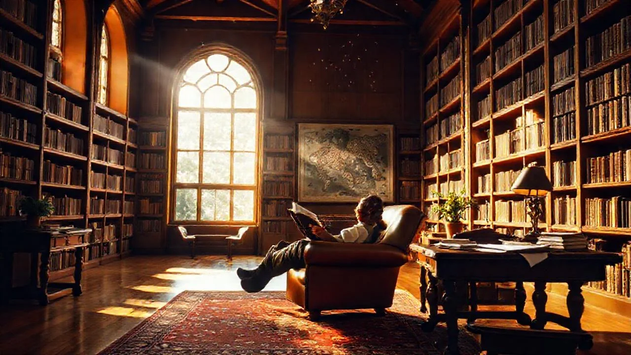 Una biblioteca silenciosa invita a la lectura
