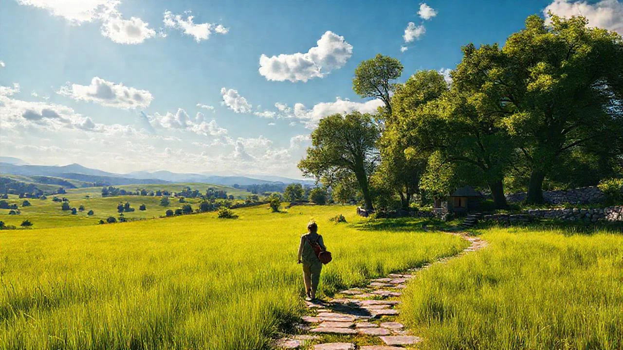 Un caminante solitario en la paz