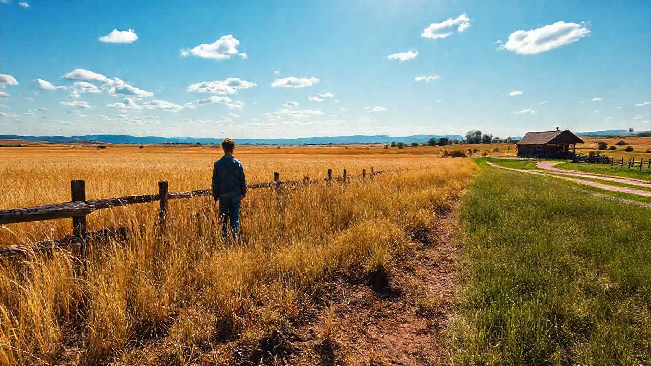 Campo dorado, silencio y luz