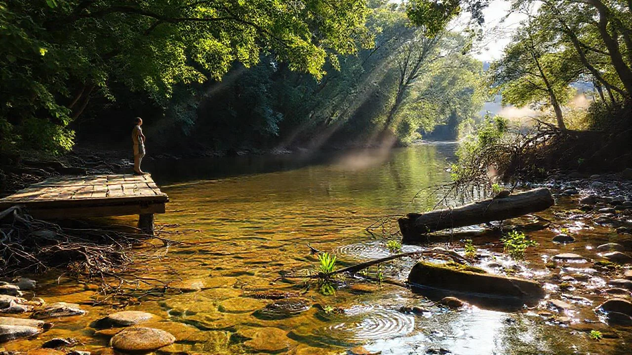 Naturaleza serena y silenciosa se revela