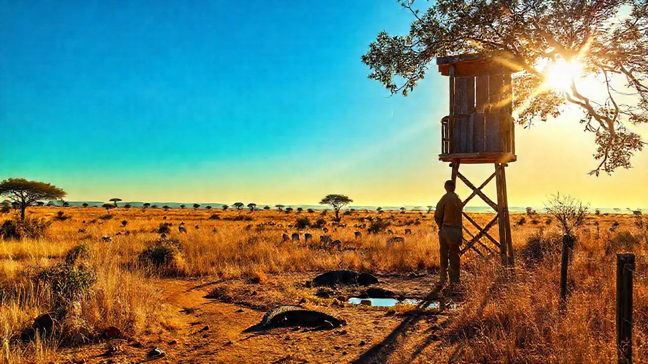 Savana africana: luz, horizonte y vida