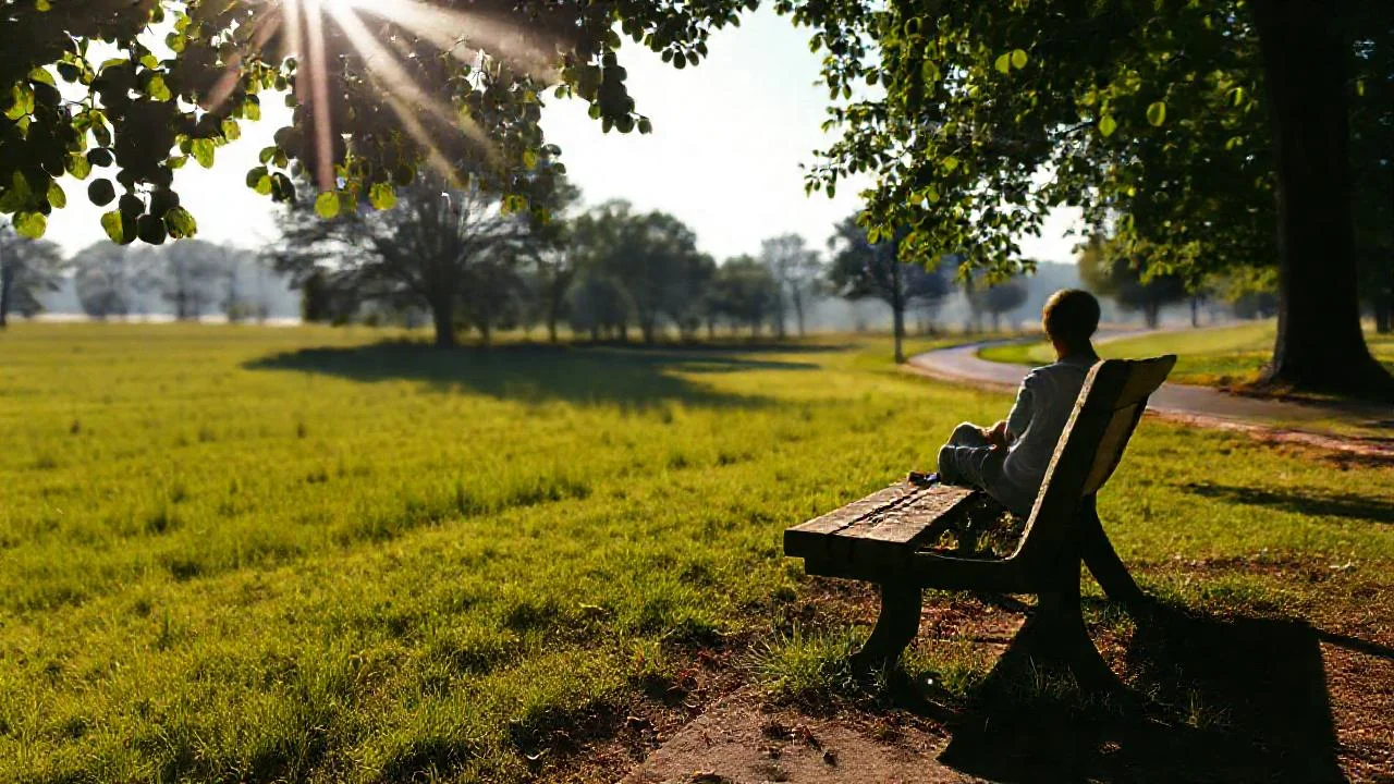 Paz tranquila en la naturaleza