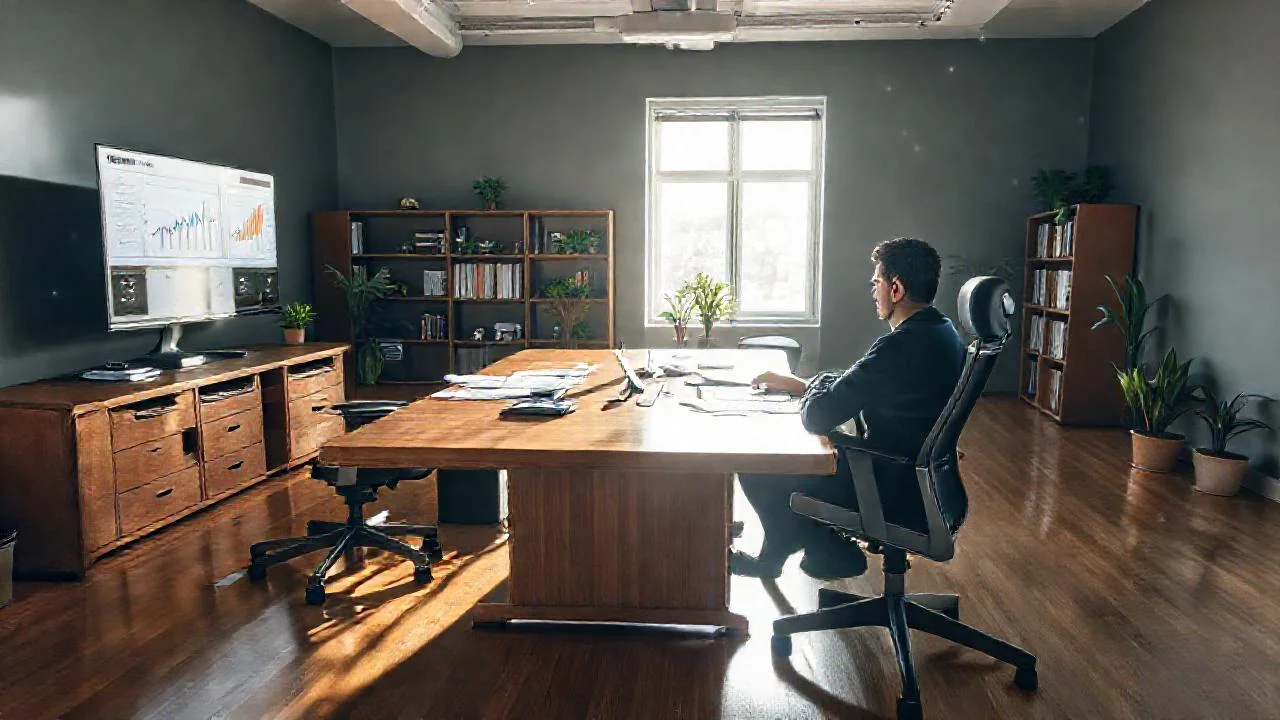 Un espacio de trabajo productivo y sereno