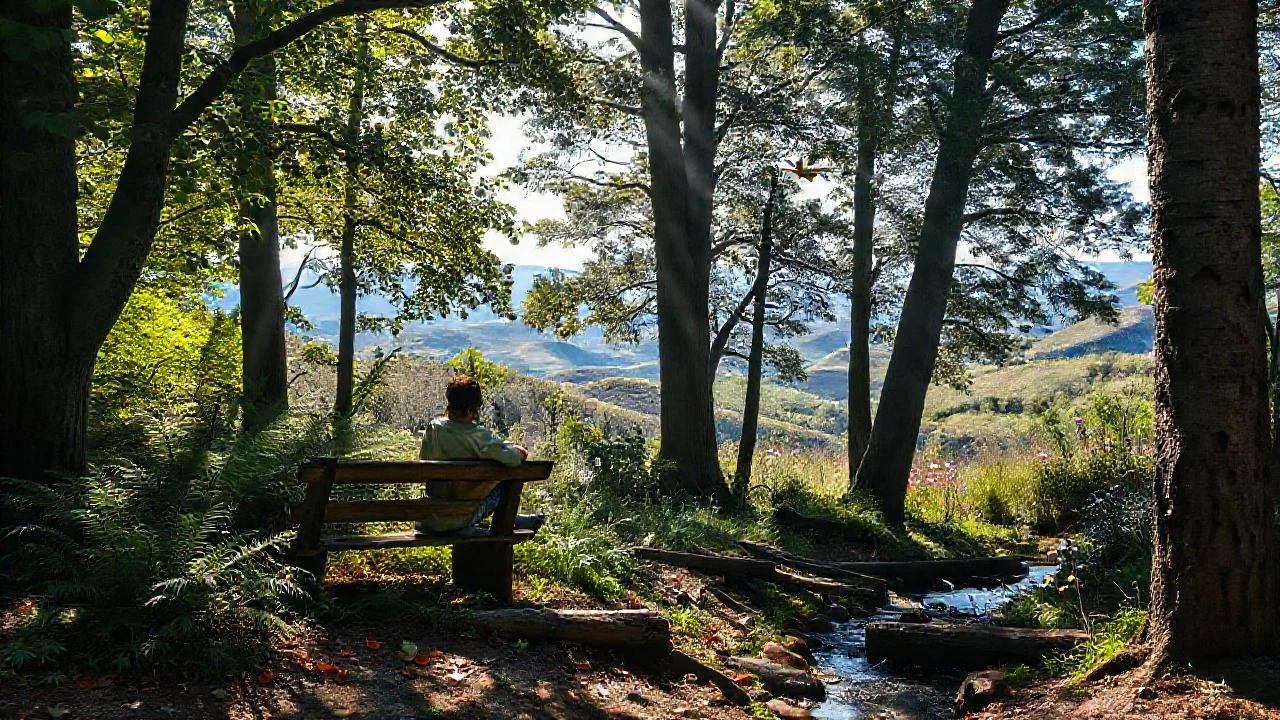 Un tranquilo bosque de ensueño