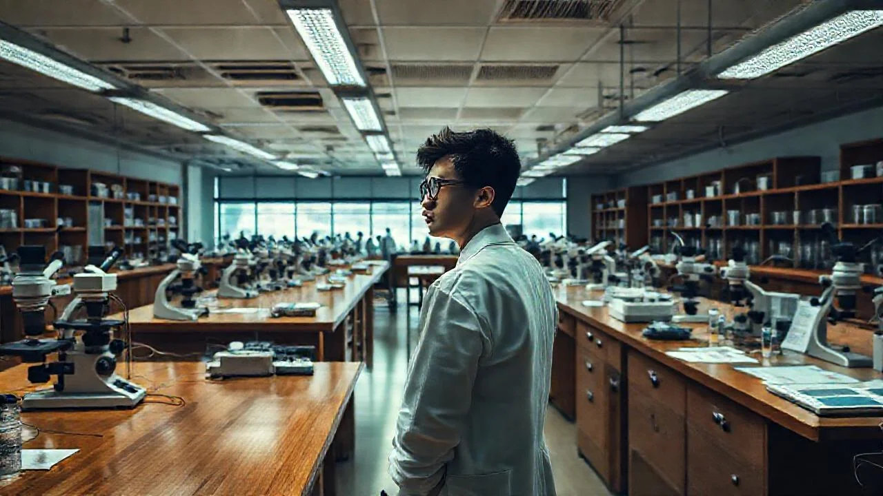 Laboratorio científico: orden y estudio