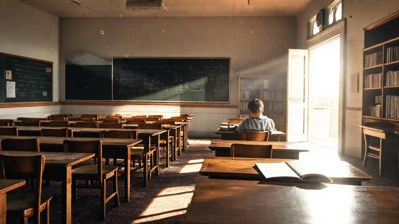 Aula tranquila, aprendizaje concentrado y silencioso