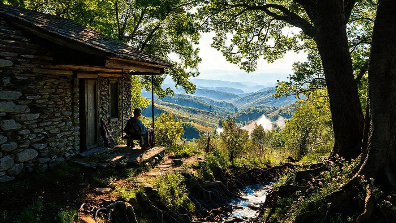 Tranquilidad rural en la naturaleza