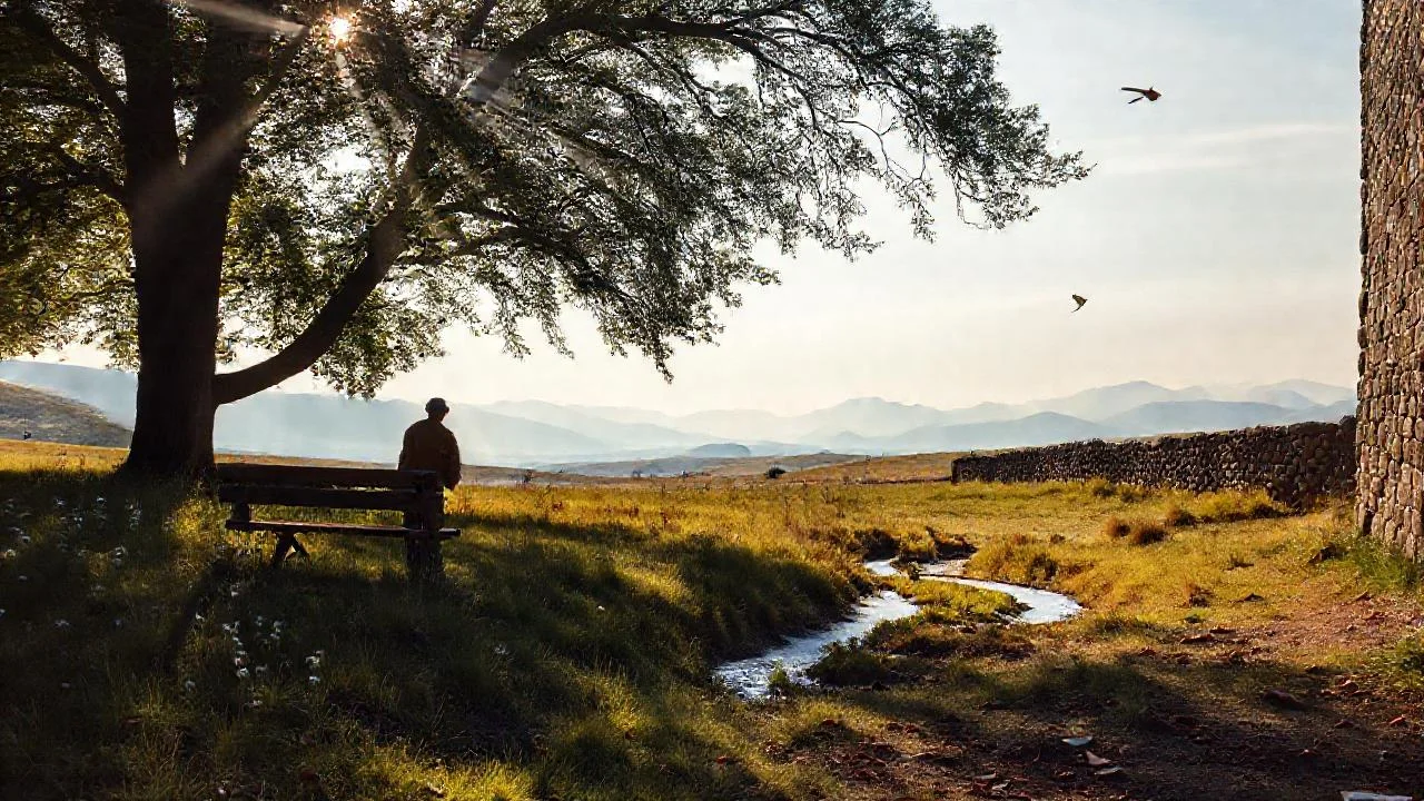 La naturaleza observa la paz