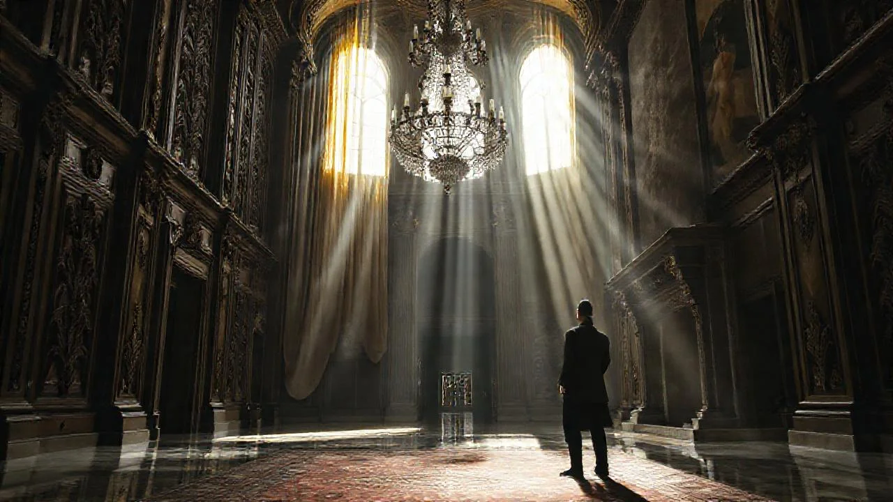 Un salón grandioso y silencioso se revela