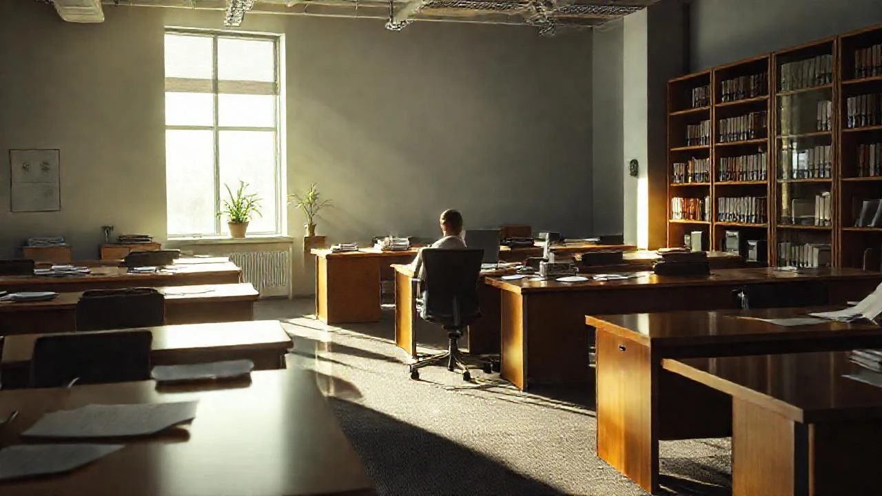 Un espacio de oficina moderno y tranquilo