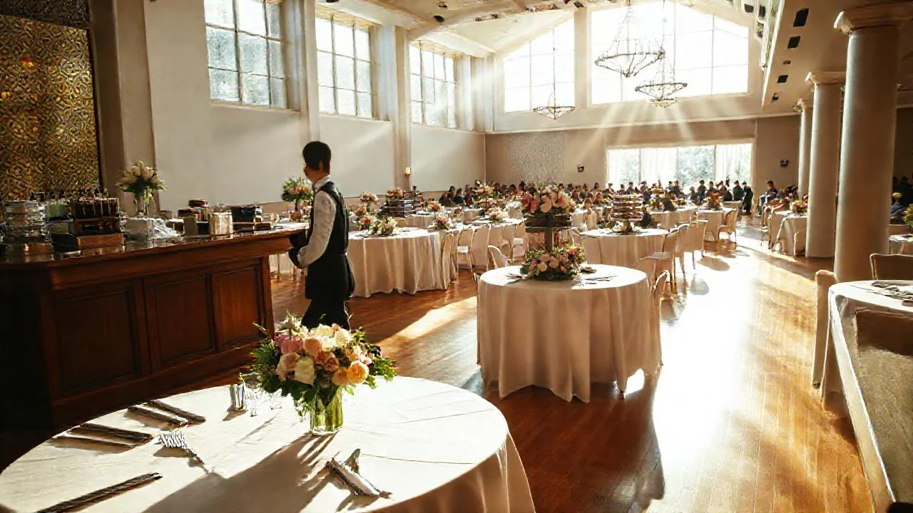 Un salón elegante y luminoso bullicia