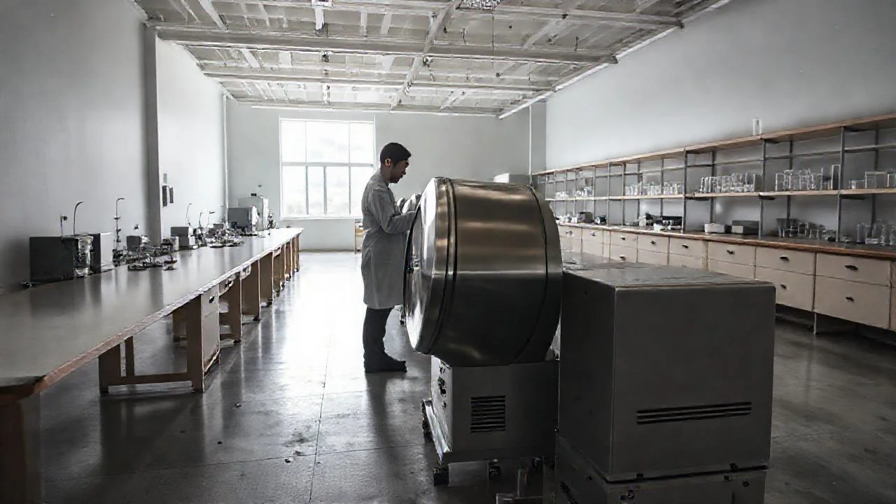 Laboratorio científico, orden y precisión