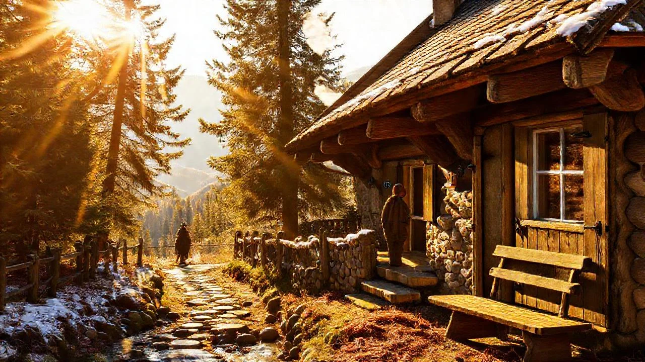 Un chalet rural y sereno