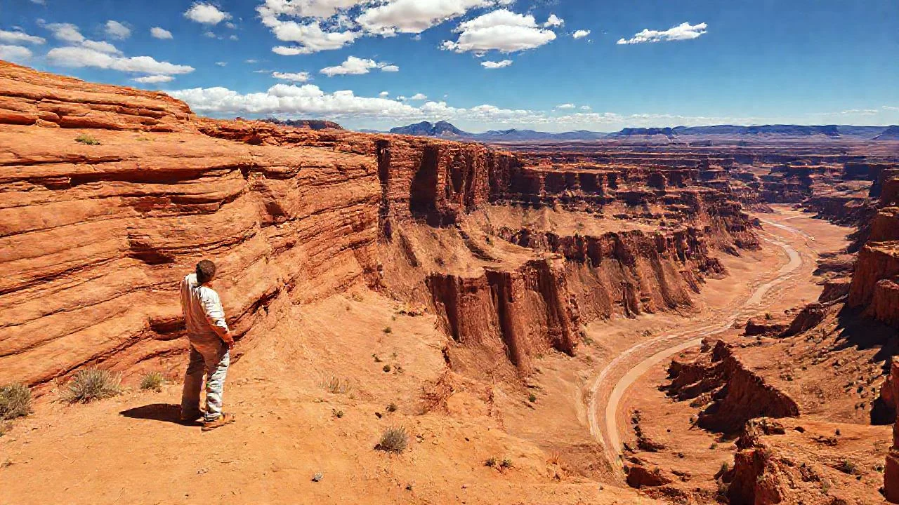 Canyon gigante, tiempo y luz