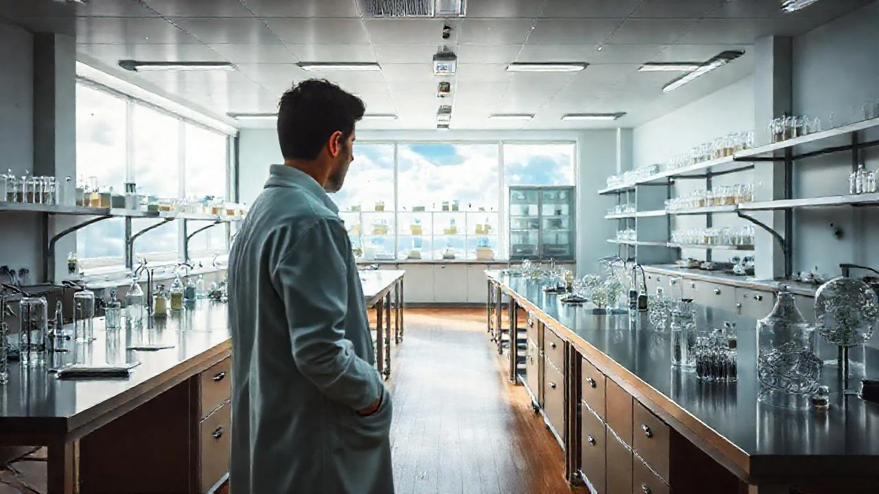 Laboratorio silencioso, ciencia y observación cuidadosa