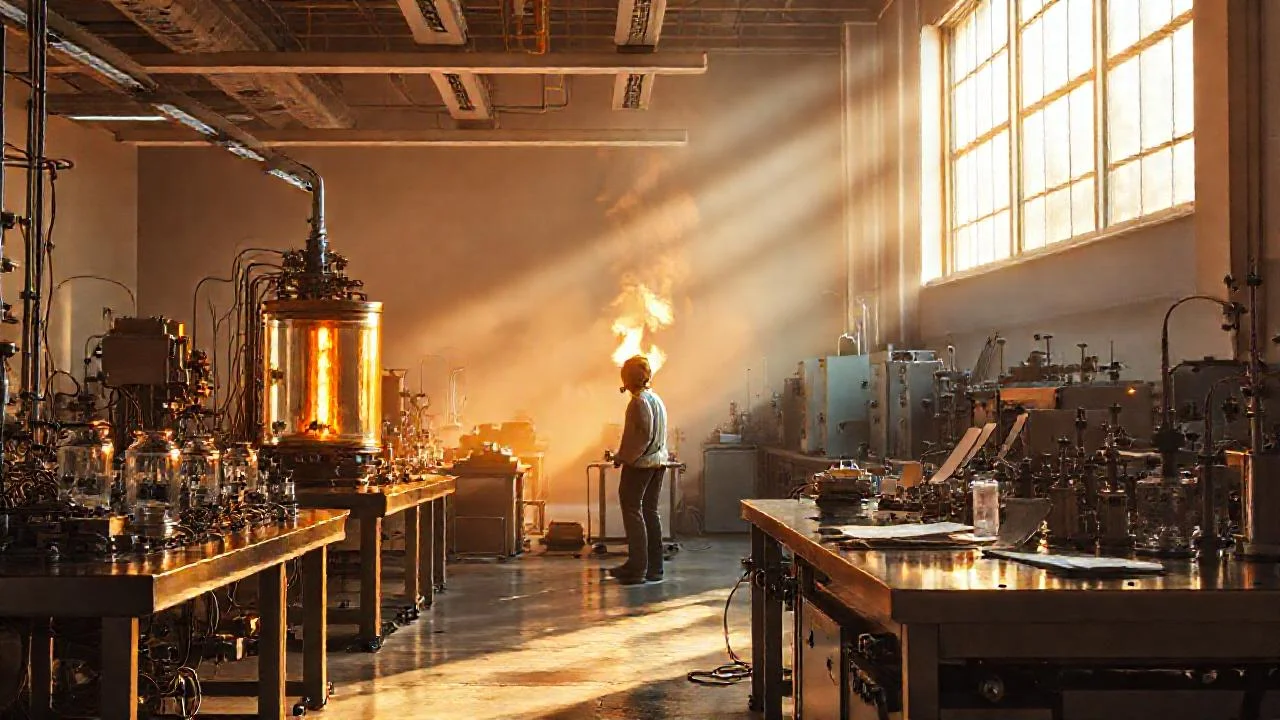 Laboratorio iluminado por la luz solar