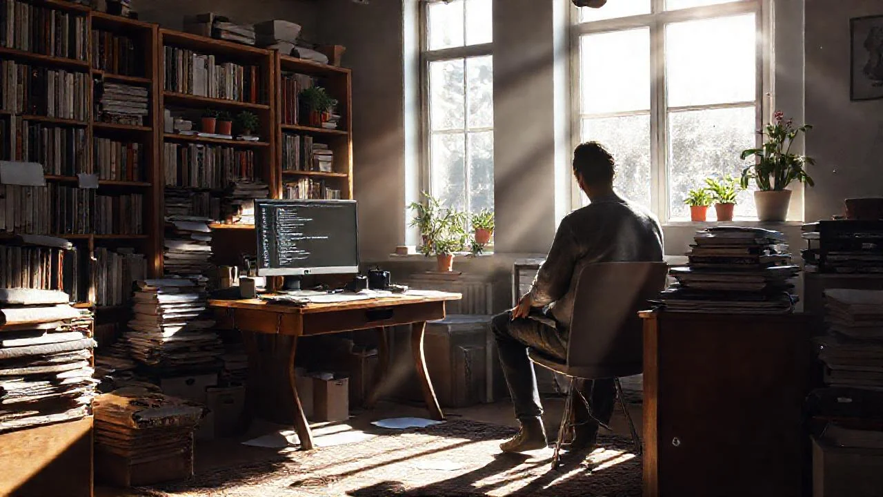 Luz y trabajo en un espacio