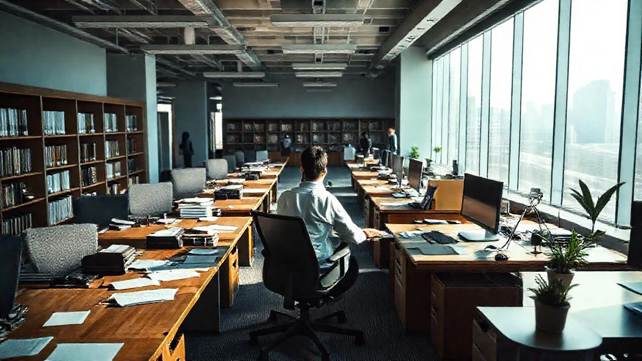 Oficina moderna, profesional y luminosa