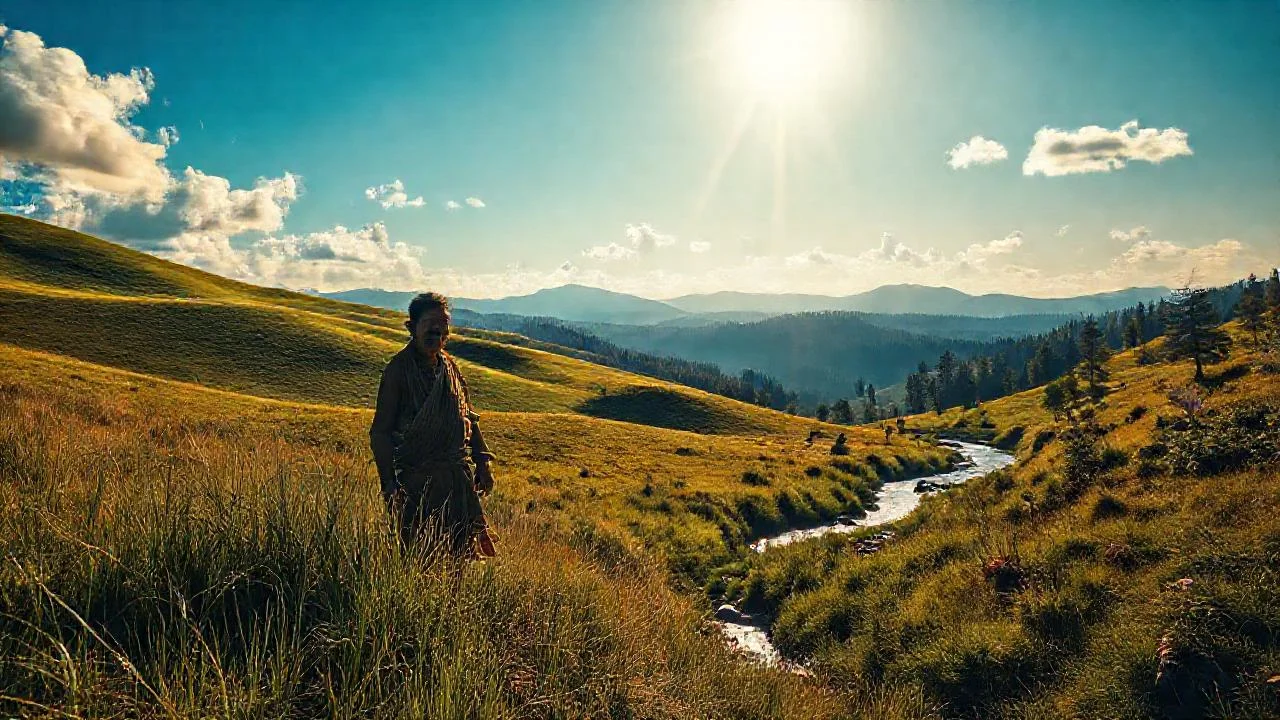 Un paisaje sereno y natural