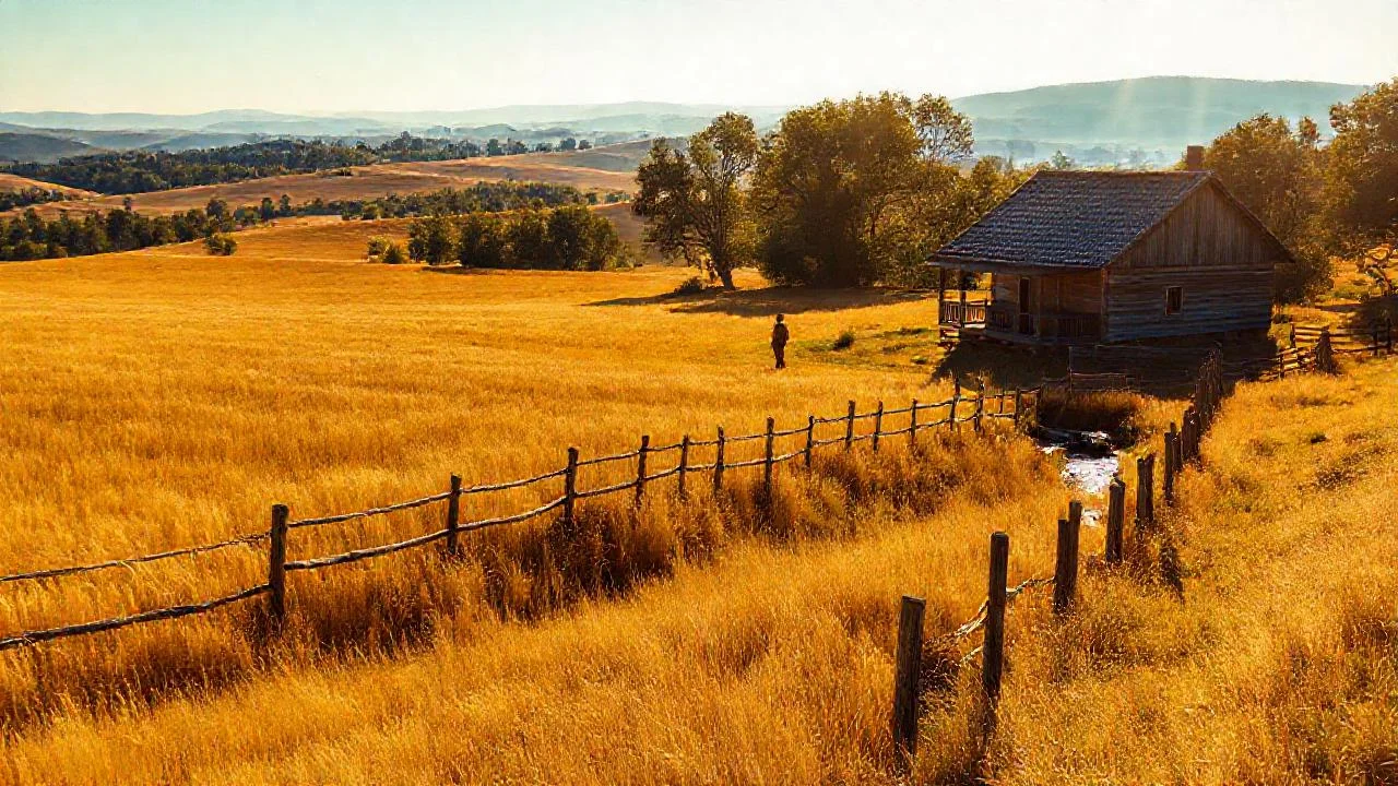 Campo dorado, quietud y sol