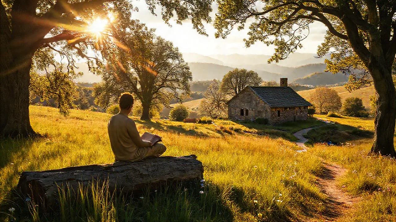 Paz serena en la naturaleza