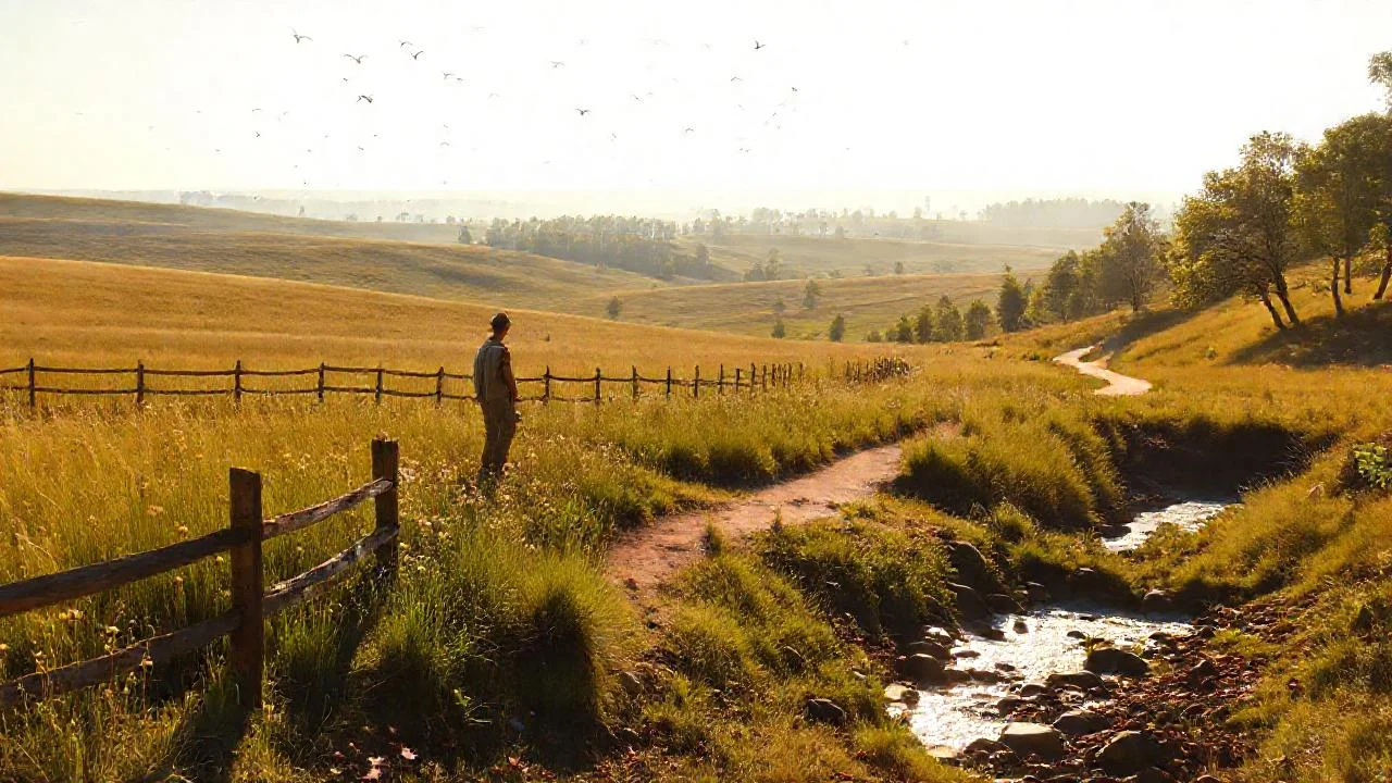 Un paisaje sereno y vasto
