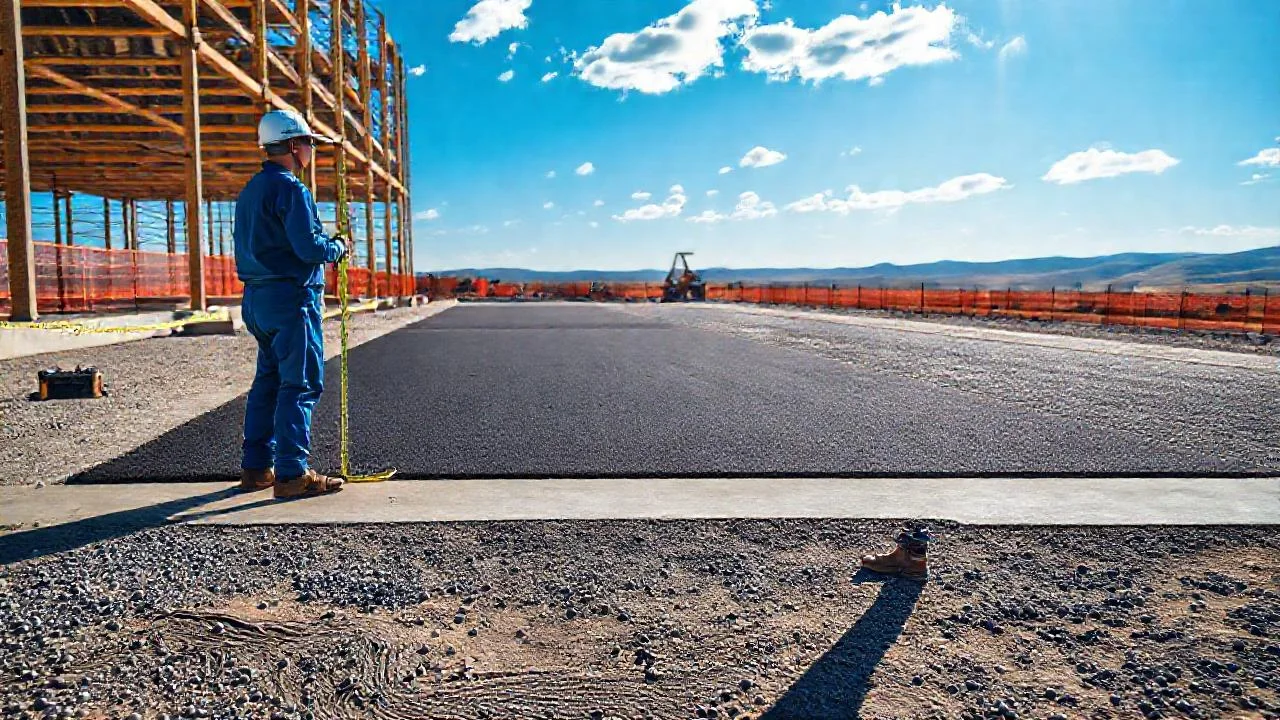 Construcción al aire libre, inmensa y tranquila