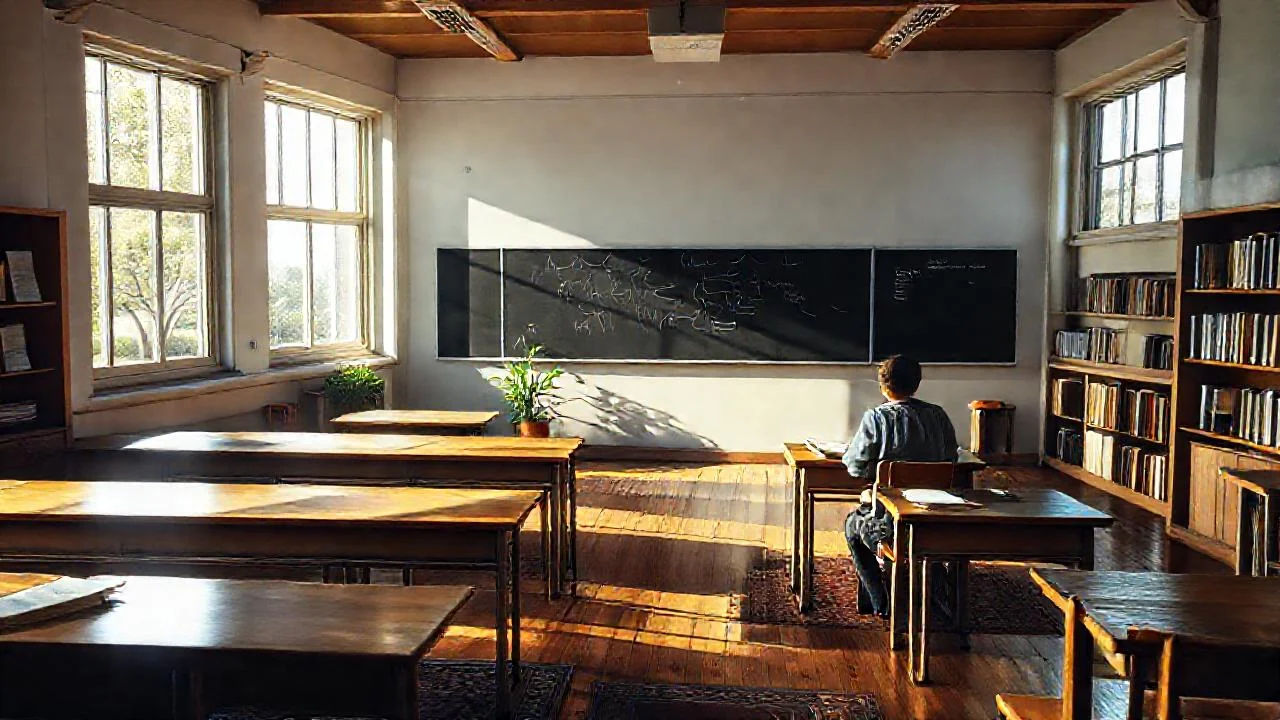 Un aula tranquila y académica