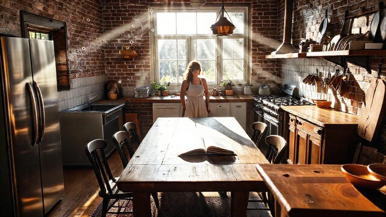 Una cocina acogedora y llena de historia