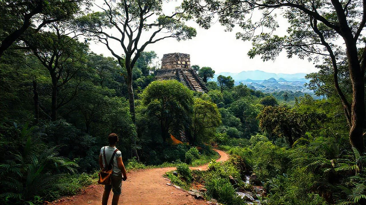Un tranquilo y antiguo mundo verde
