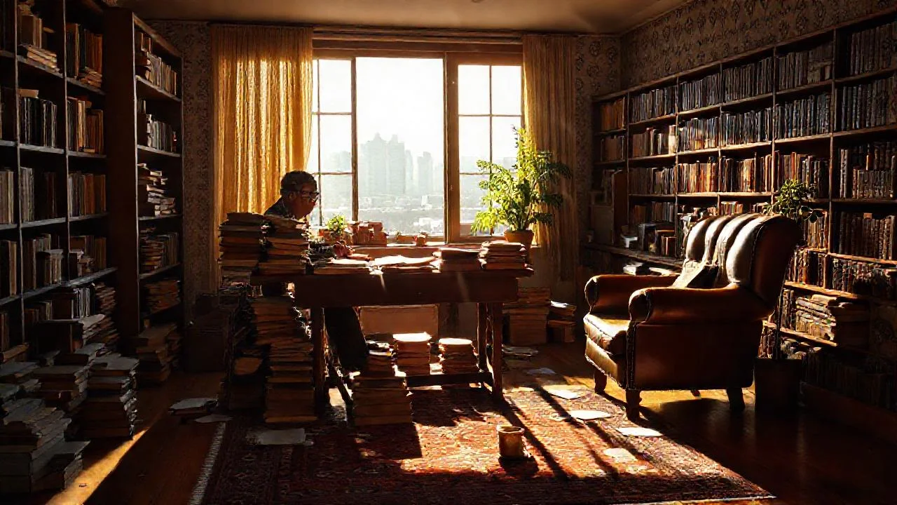 Un estudio acogedor y lleno de luz