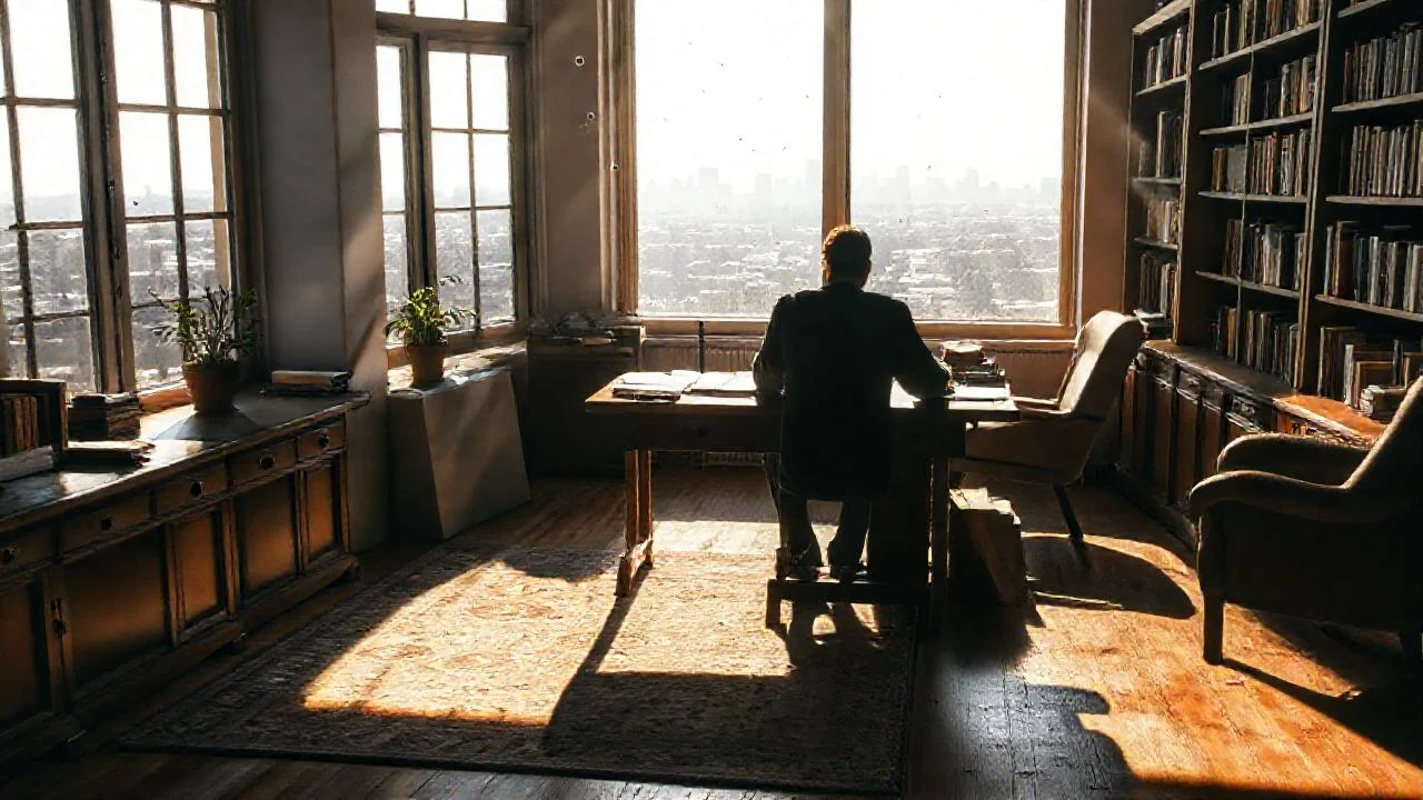 Luz y quietud en un espacio pensativo