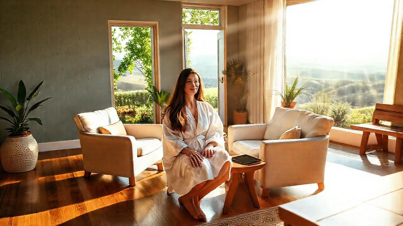 Paz y luz en el spa