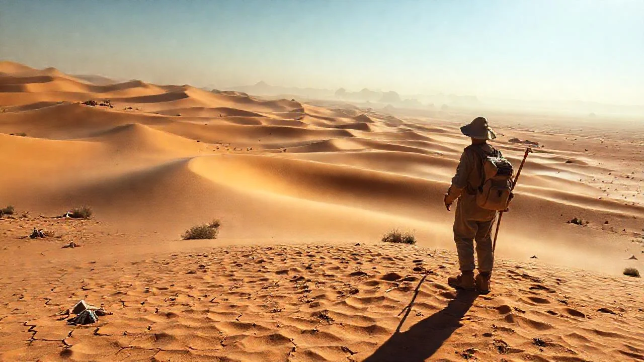 Soledad en un desierto infinito