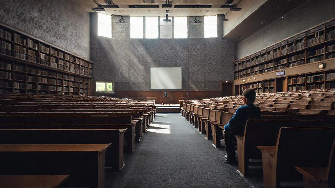Un salón de conferencias tranquilo y amplio