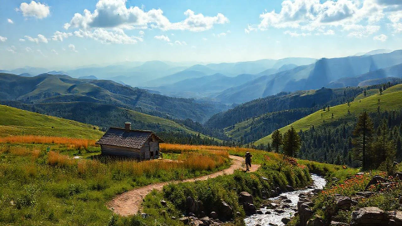 Pacífico paisaje rural y solitario