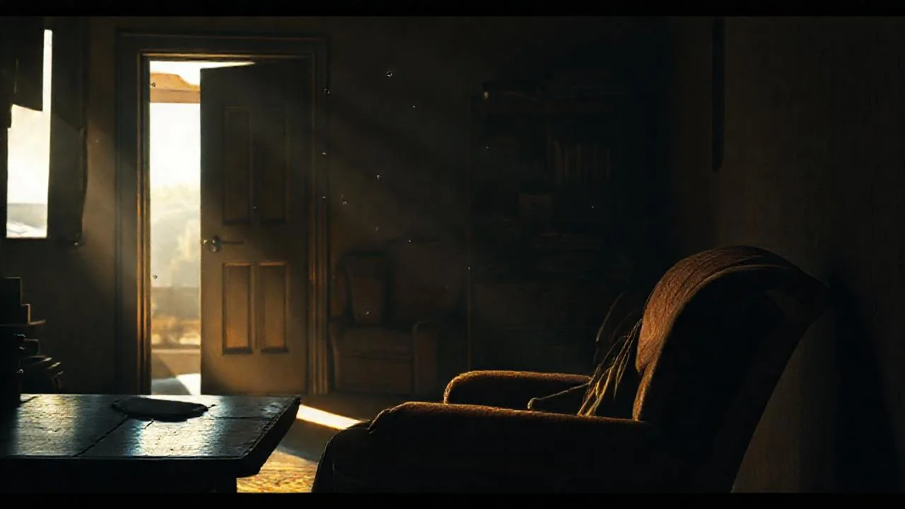 Una escena íntima y tranquila