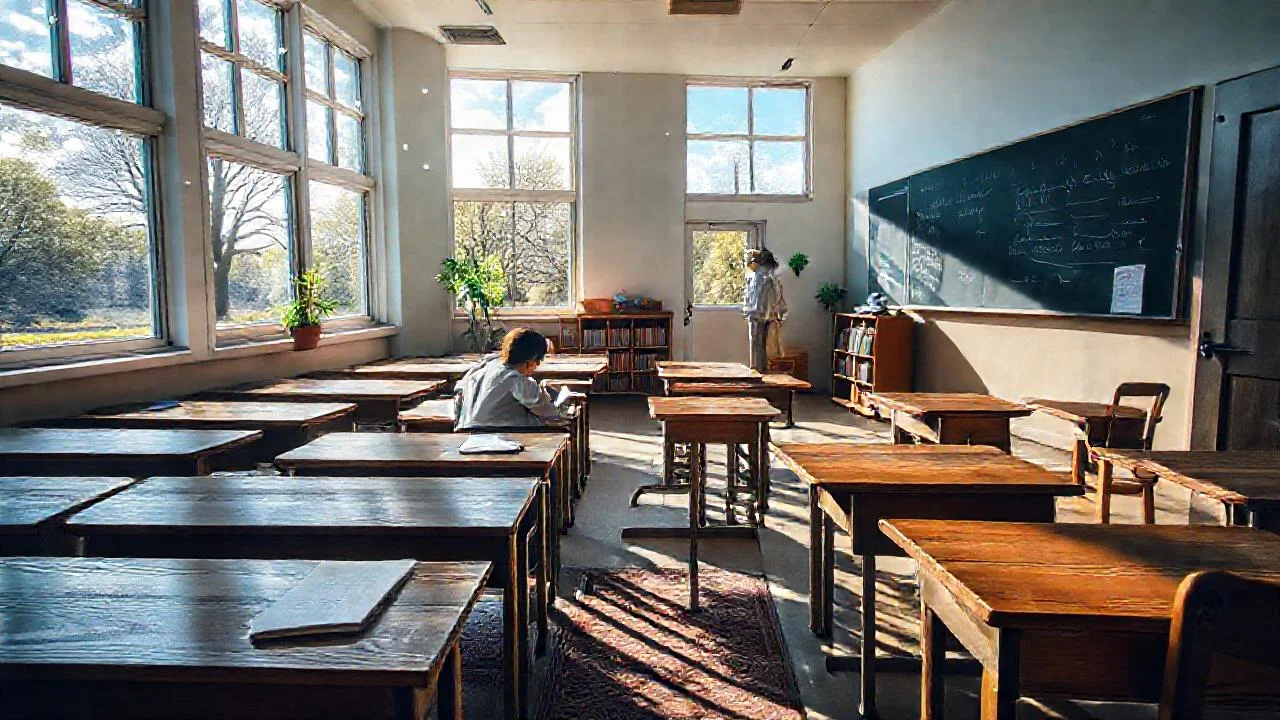Aula tranquila, aprendizaje enfocado y sereno