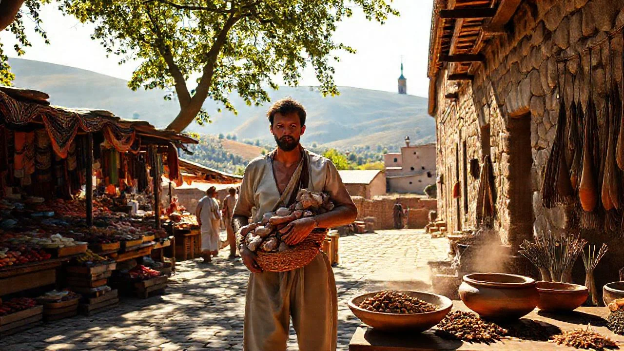 Mercado rural: vida, luz y aromas