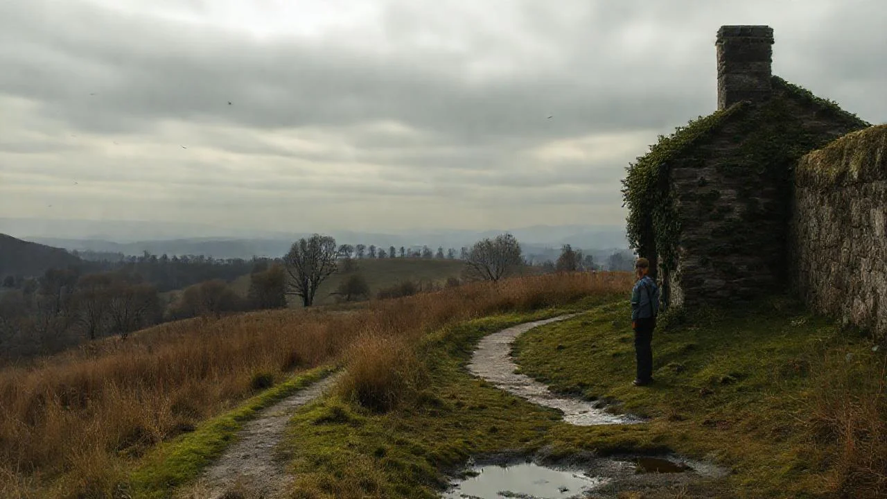 Un paisaje solitario, sereno y distante