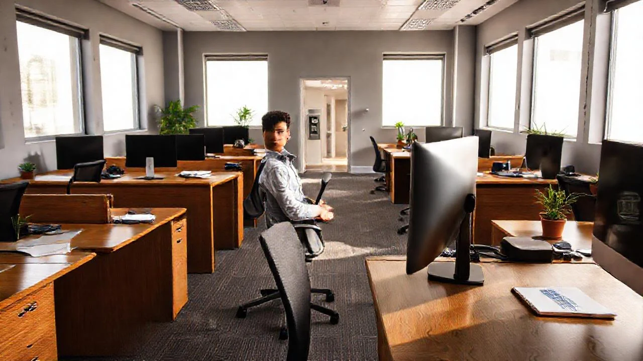 Un espacio de trabajo sereno y productivo