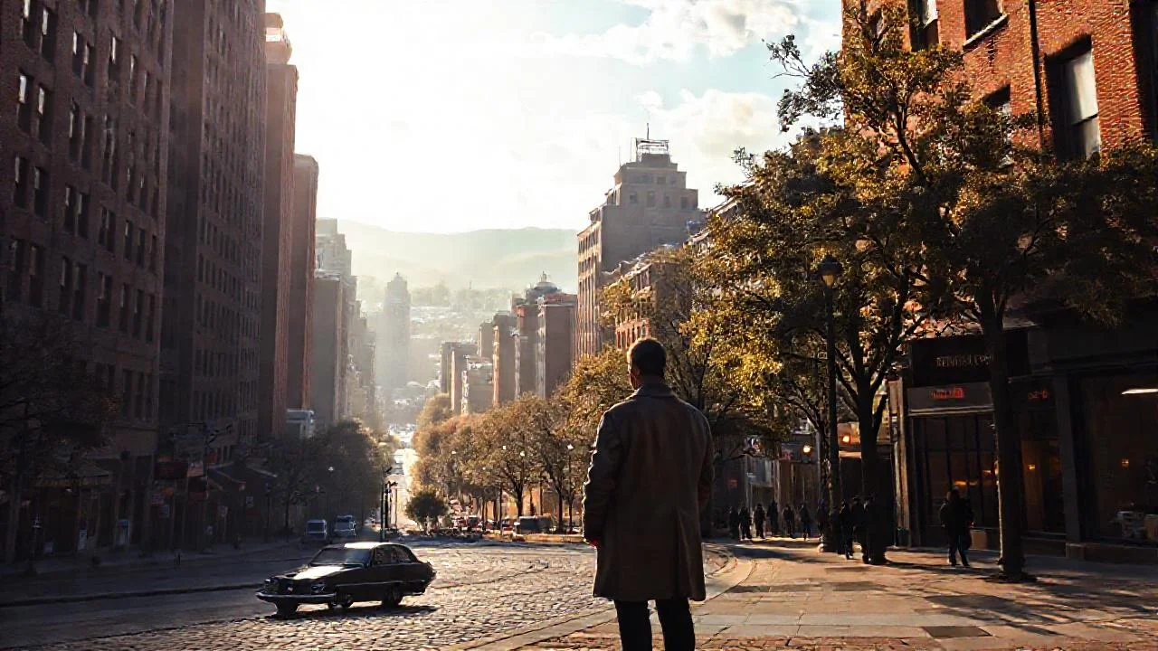 Ciudad desolada observa la quietud urbana