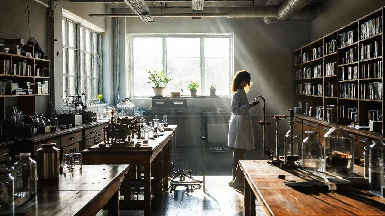 Laboratorio universitario: luz, ciencia y actividad