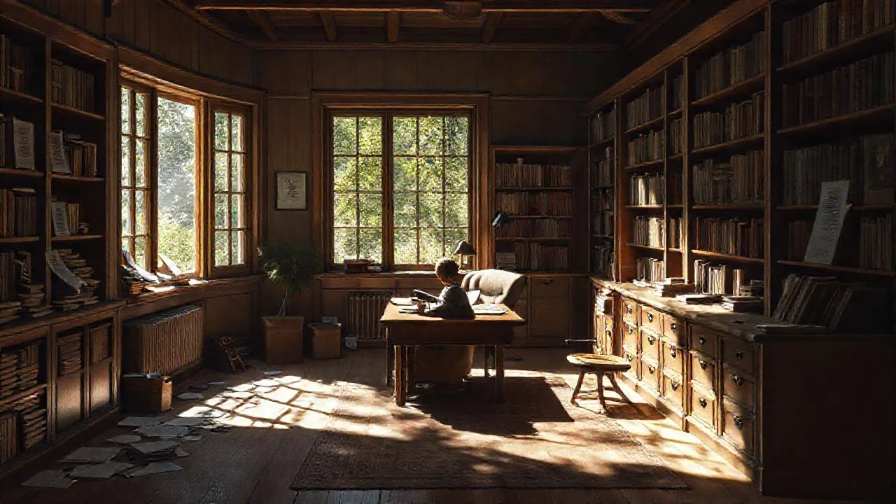 Un estudio tranquilo y luminoso leer