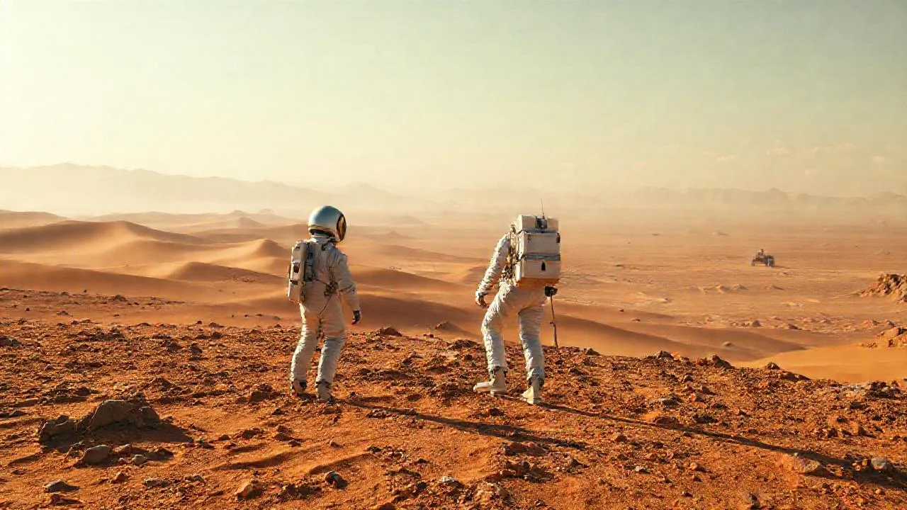 Marte árido: soledad y exploración espacial