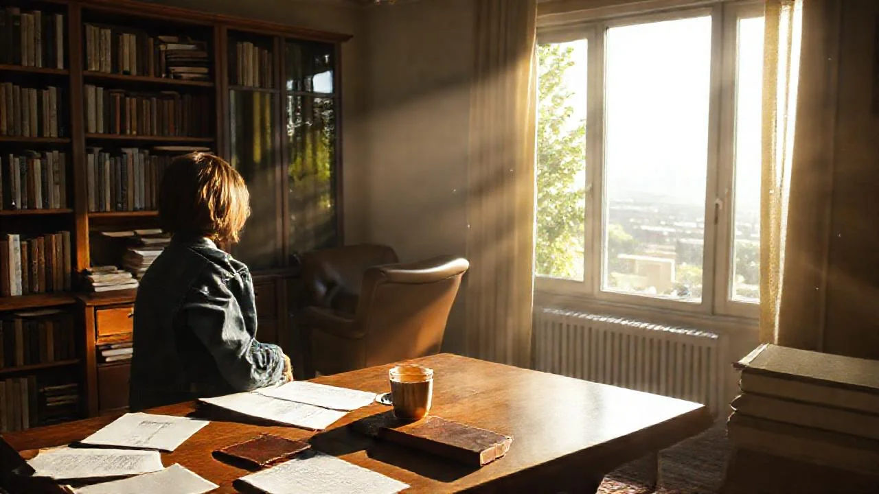 Un estudio tranquilo y contemplativo